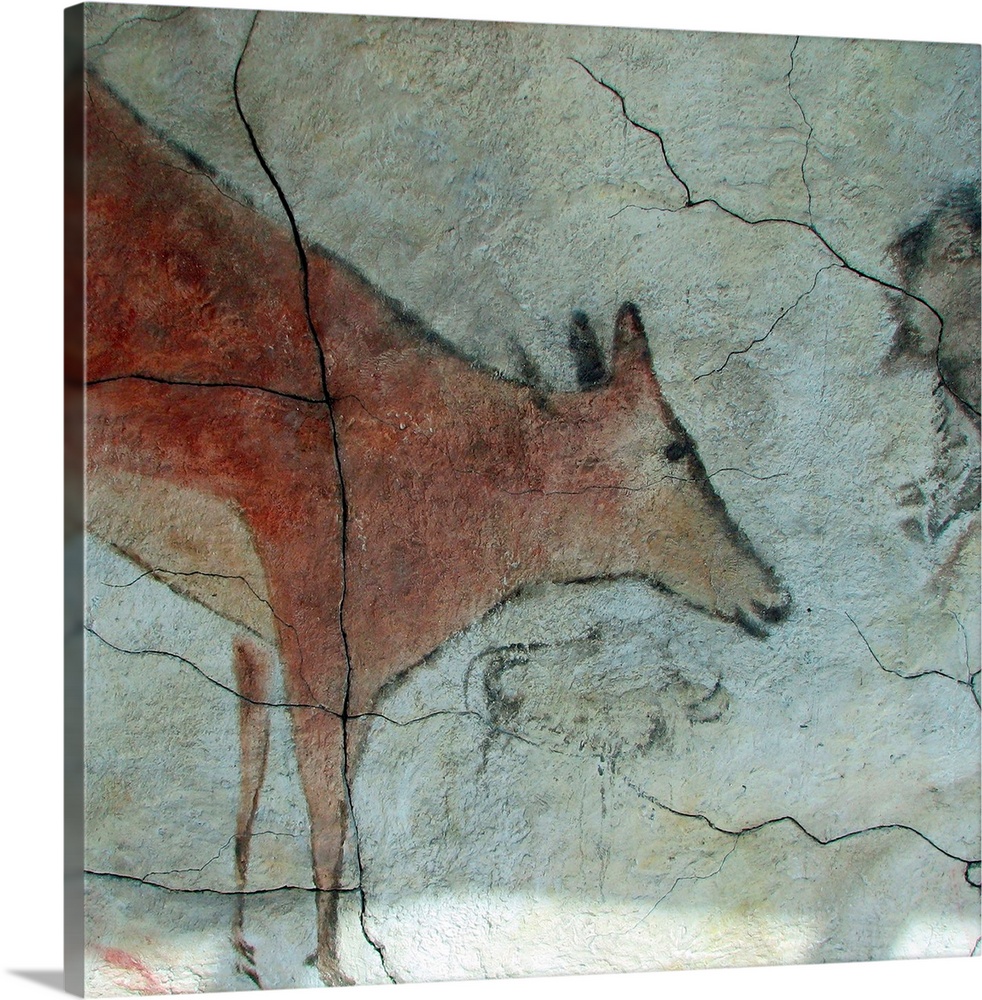 A doe from the model of the ceiling of Altamira. Anthropos Institute of the Moravian Museum in Brno, Czech Republic.