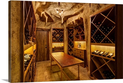 Residential wine celler with vinatge wines
