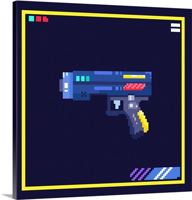 Retro Cyber Gun Icon