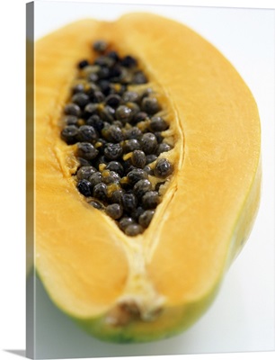 Ripe Papaya with Seeds