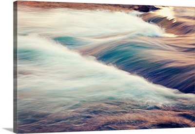 River rapids in long exposure.