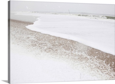 Rockaway Beach in the winter, located in NY