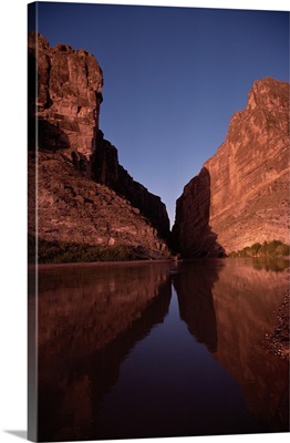 Rocks Reflected in Lake