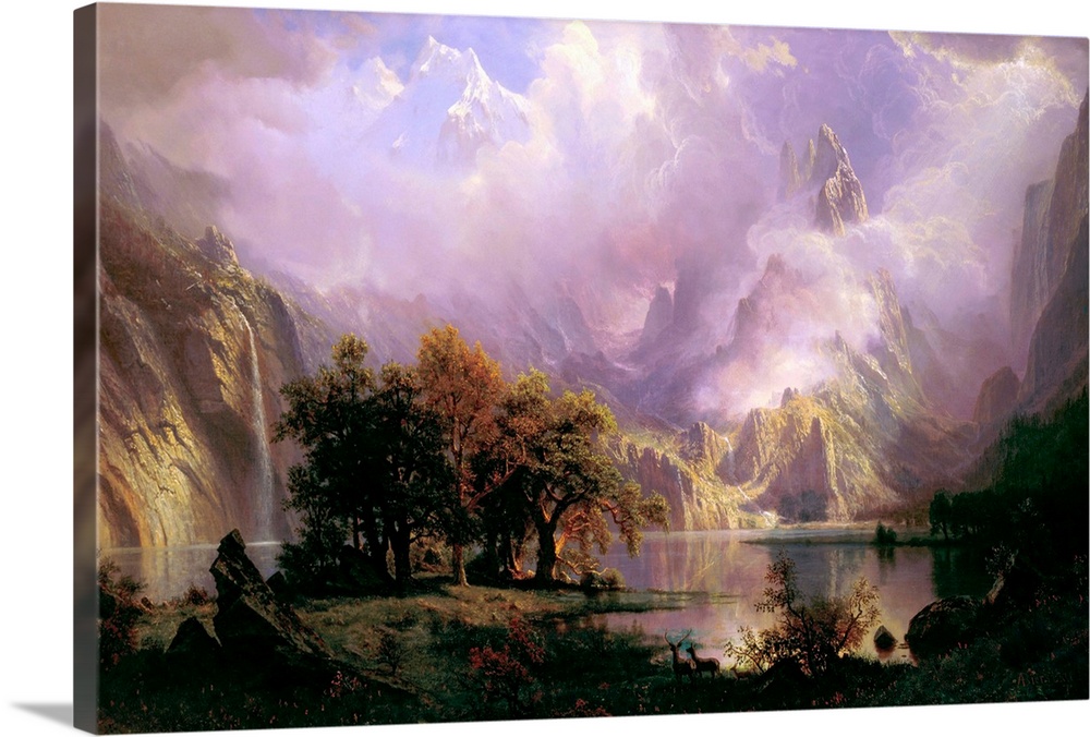 Albert Bierstadt (American, 18301902), Rocky Mountain Landscape, 1870, oil on canvas, 93 x 139.1 cm (36.6 x 54.7 in), The ...