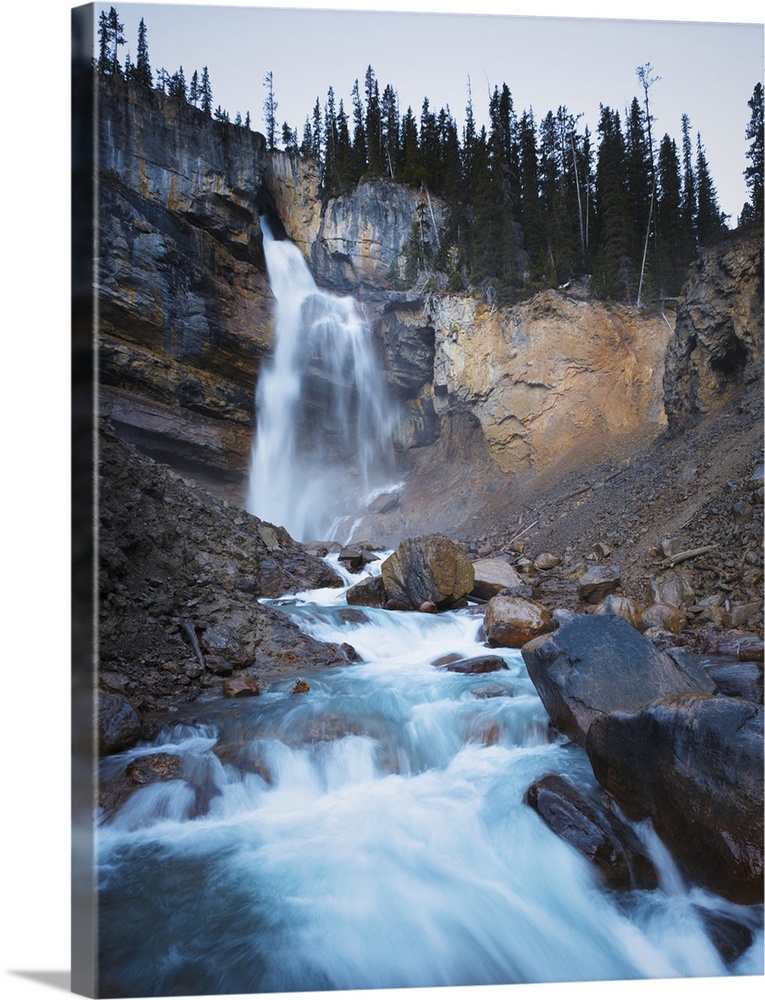 Rocky waterfall, Banff National Park, Alberta, Canada
