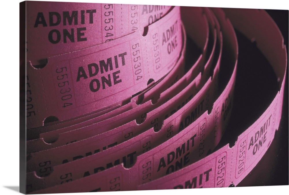 Roll of admission tickets