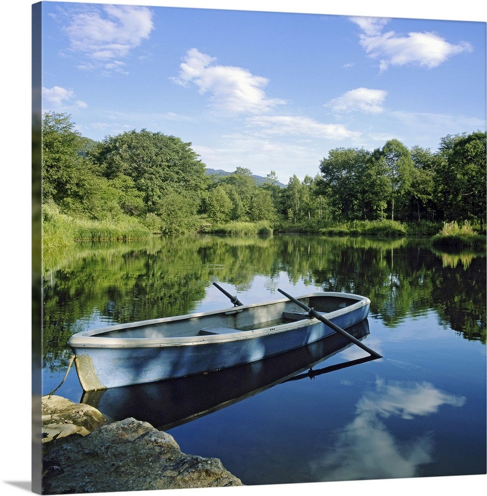 Row boat in pond Wall Art, Canvas Prints, Framed Prints ...