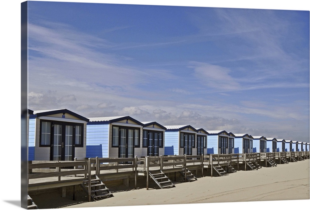 Row of beach houses.
