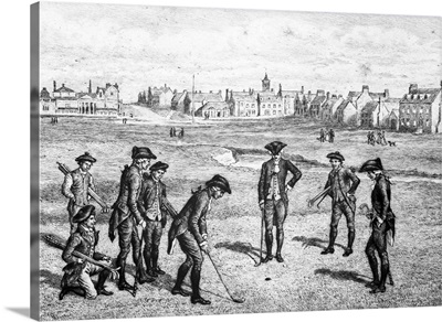 St Andrews Golf Co Black and White Wall Art. St Andrews 