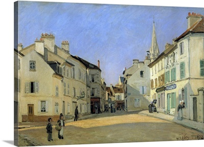 Rue de la Chaussee at Argenteuil by Alfred Sisley