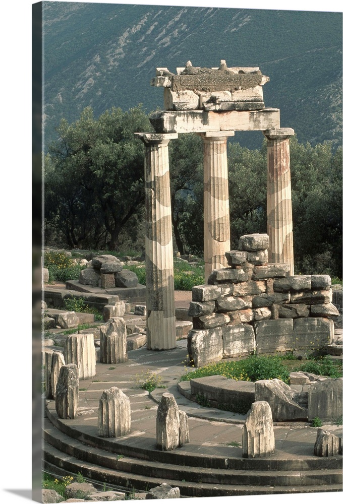 Ruins Of Sanctuary Of Athena At Delphi