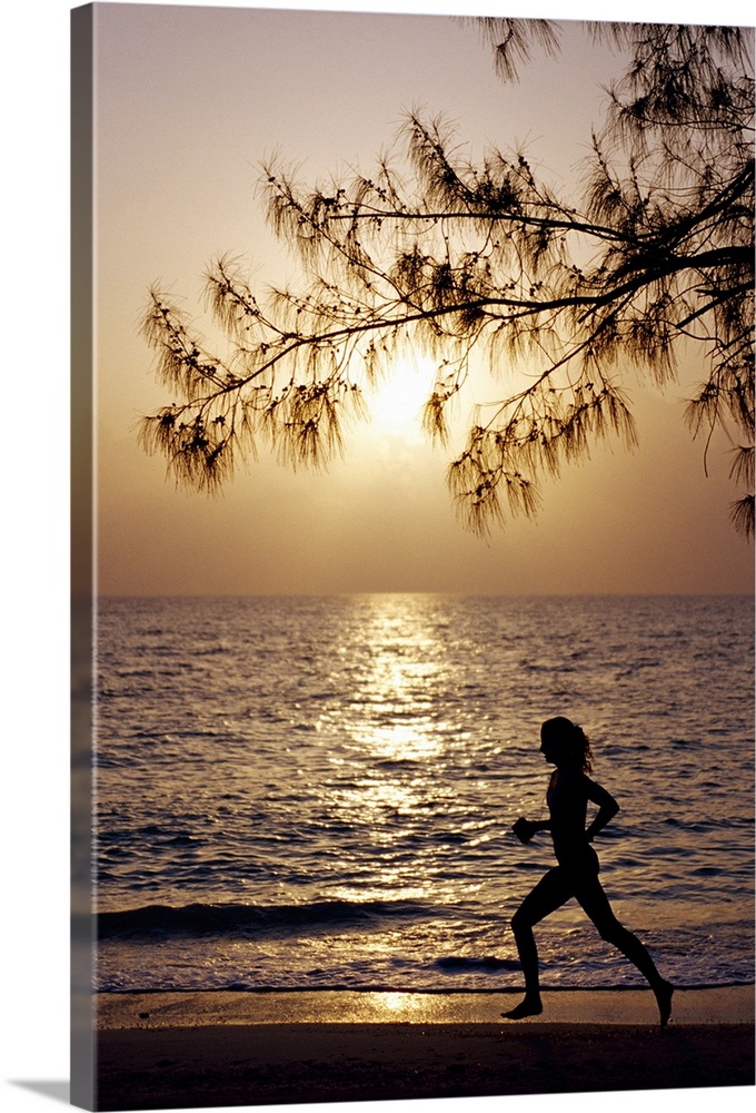 Runner on Seven Mile Beach, Grand Cayman