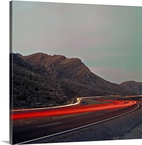 Rush Hour through Mountain Road, West Texas image thumbnail