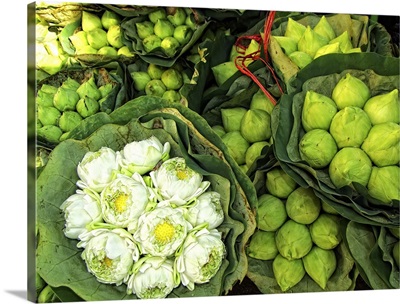 Sacred lotus Bangkok flower market