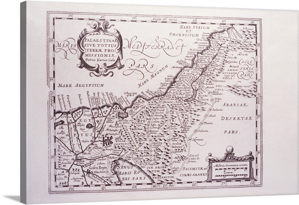 Sacred Map of Palestine, The Promised Land