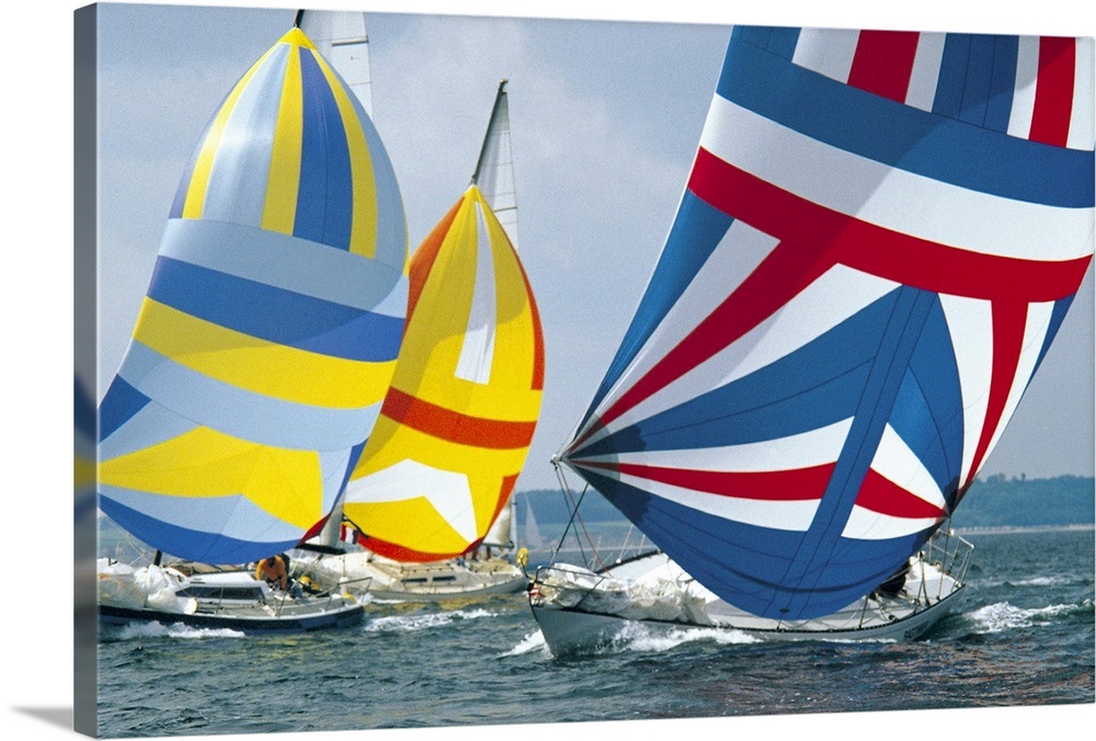 sailboat racing art