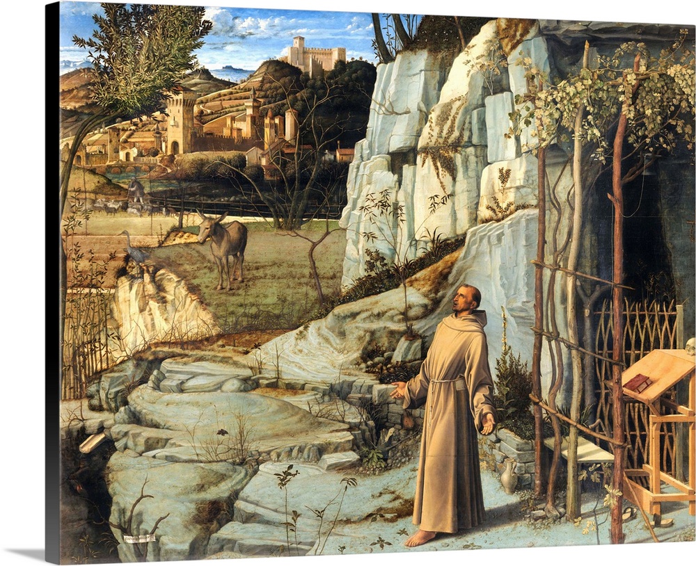 Circa 1475-80. Oil and tempera on poplar panel. 49 x 55 7/8 inches. Frick Collection, New York, New York.