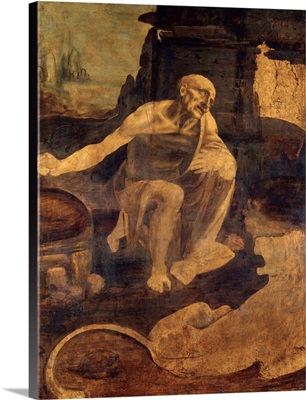 Saint Jerome in the Wilderness by Leonardo da Vinci