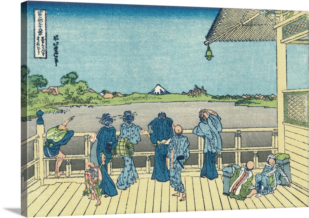 Gohyaku Rakanji Sazaido. Print from the series Thirty-Six Views of Mount Fuji. Private collection.