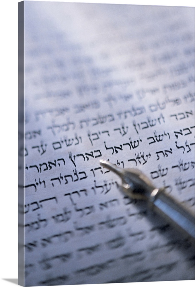 Script of the Torah with yad