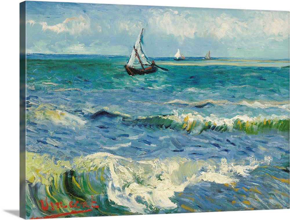 Vincent van Gogh (Dutch, 1853-1890), Seascape near Les Saintes-Maries-de-la-Mer, 1888. Oil on canvas, 50.5 x 64.3 cm (19.8...