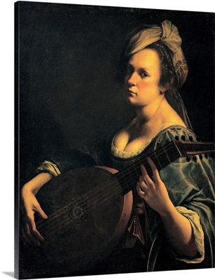 Self-Portrait As A Lute Player By Artemisia Gentileschi