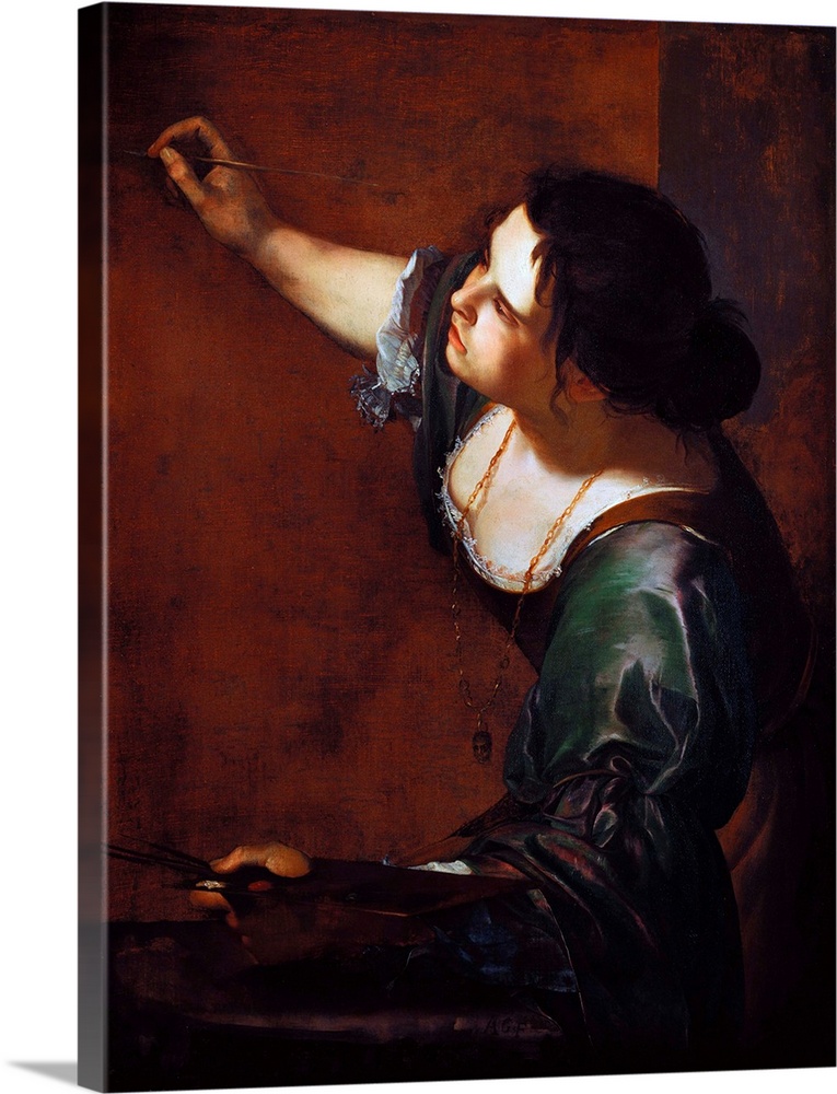 Artemisia Gentileschi (Italian, 1593-1653), Self-portrait as the Allegory of Painting (La Pittura), 1638-9, oil on canvas,...