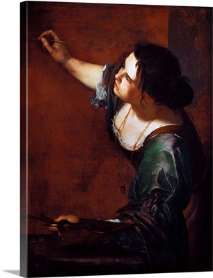 Self-Portrait As The Allegory Of Painting By Artemisia Gentileschi