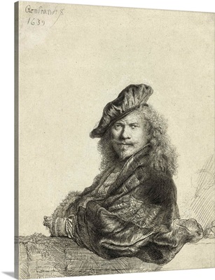 Self-Portrait Leaning On A Sill