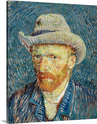 Self-Portrait With Grey Felt Hat By Vincent Van Gogh