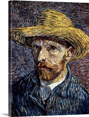 Self-Portrait With Straw Hat