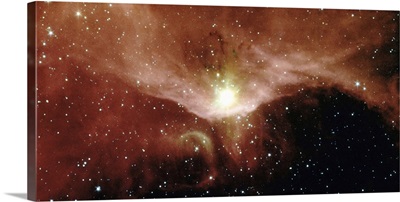 Sharpless 140 nebula in Cepheus constellation (infrared)