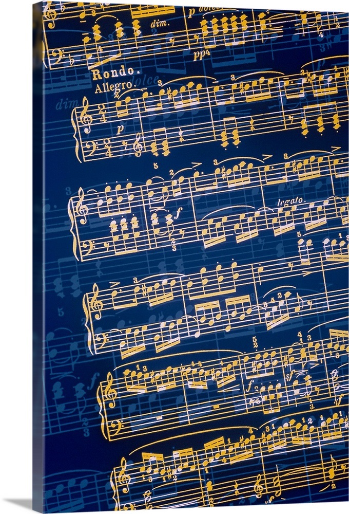 Sheet of music Wall Art, Canvas Prints, Framed Prints, Wall Peels