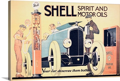 Shell Spirit And Motor Oils Poster By Rene Vincent