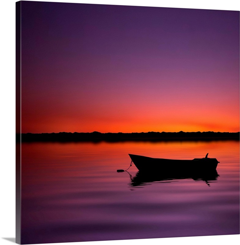 Sunset Boats and Hoes Framed Print