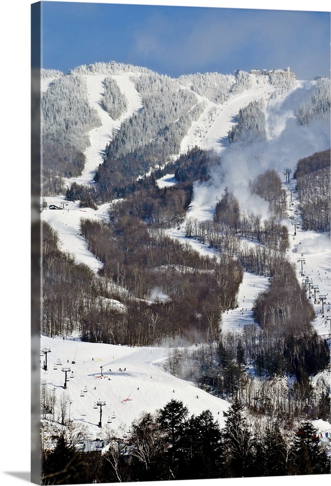 Ski runs on Mont-Tremblant in Canada