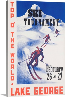 Ski Tournament Lake George Poster