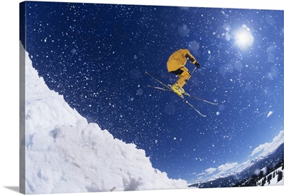 Skier Hitting the Slopes