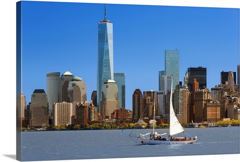 Skyline of New York with one World Trade Center | Great Big Canvas