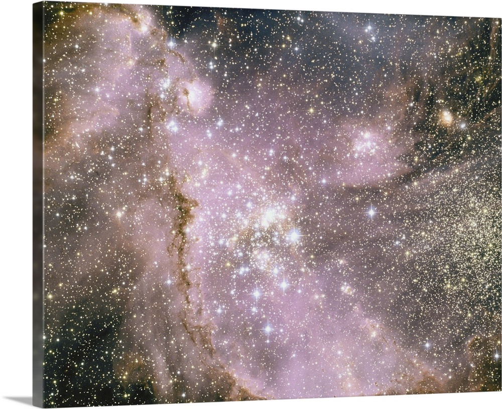 Located 210,000 light years away in the Small Magellanic Cloud, a satellite galaxy of Earth's Milky Way.