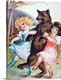 image thumbnail of Snow White and Rose Red with the bear. Scene from the Grimm brothers fairy tale Snow White and Rose Red. | Part of: 'Grimm...