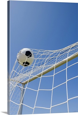 Soccer ball and goal
