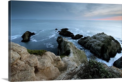 Sonoma coast state beach at sunset
