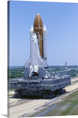 Space Shuttle Challenger Being Transported, Kennedy Space Center, Florida