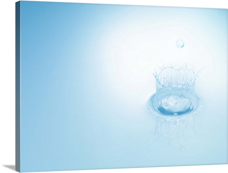 Splash made by water drop Wall Art, Canvas Prints, Framed Prints, Wall