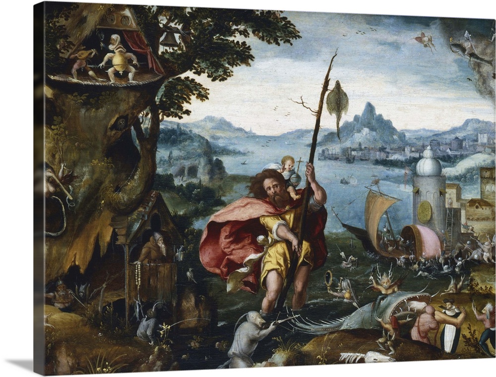 'St Christopher Crossing the River' by Jan Wellen de Cock