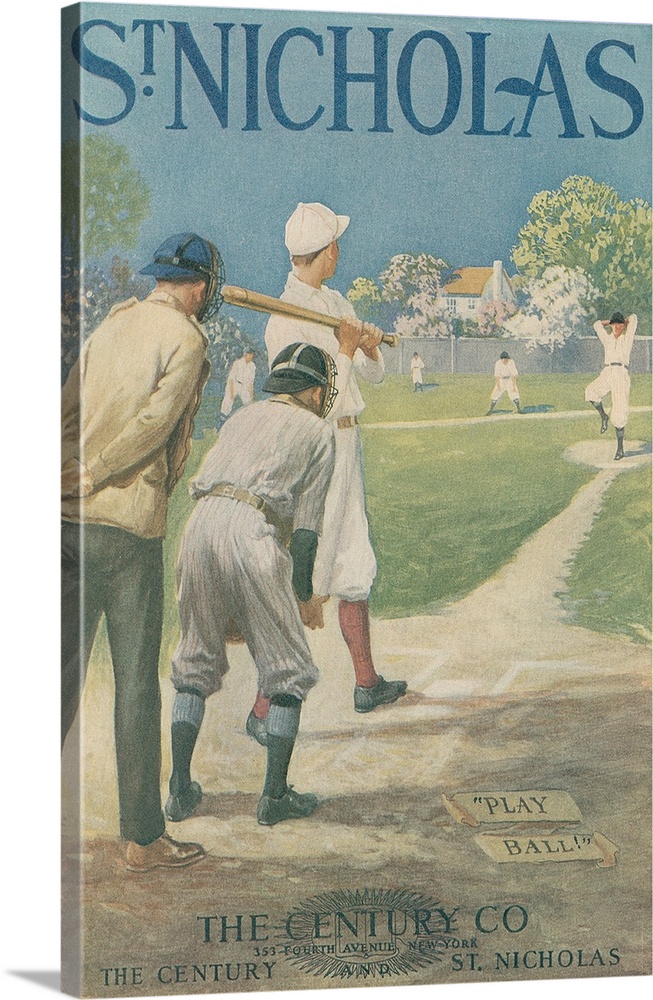 Baseball (Vintage Art) Posters & Wall Art Prints