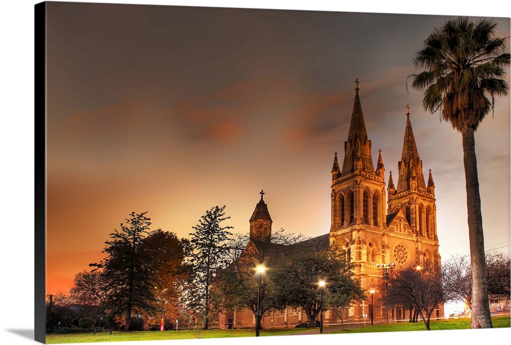 The Misty Sky of St Peter Cathedral in Adelaide, South Australia.