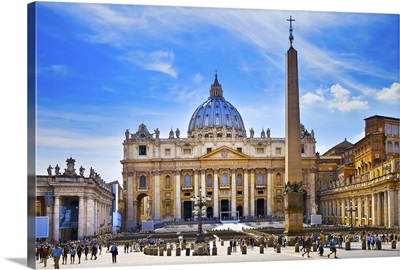 St. Peter's Square at the Vatican City, Italy