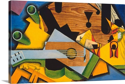 Still Life With A Guitar By Juan Gris